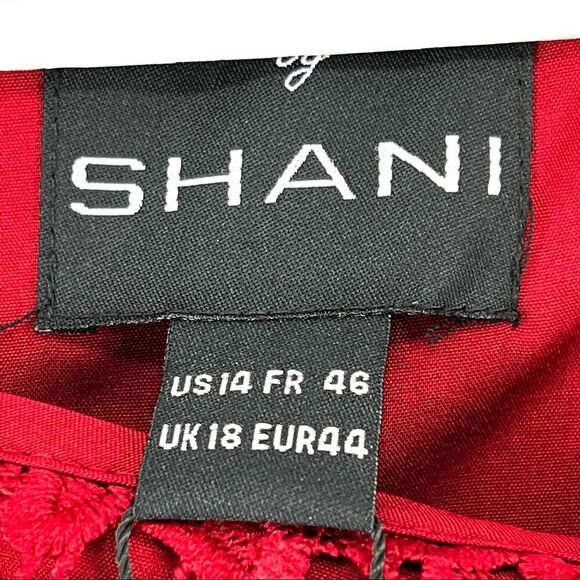 Shani Collection Women's Plus Fit and Flare Popover Lace Dress - 14 - Picture 4 of 7